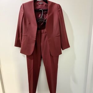 Theory Burgundy Women’s Suit - items can be bought as separates if offered.